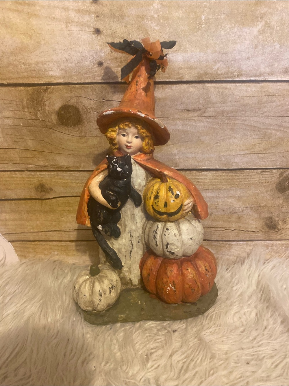 RARE Vintage Ragon House Bethany Lowe Halloween Witch With Black Cat